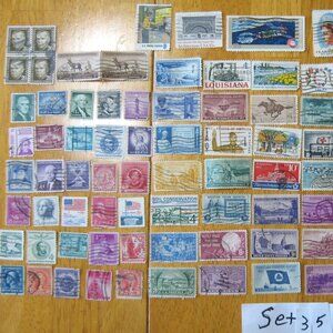 COPY - Lot Of 100 Assorted U.S. Stamps mostly from 1950 through 1981